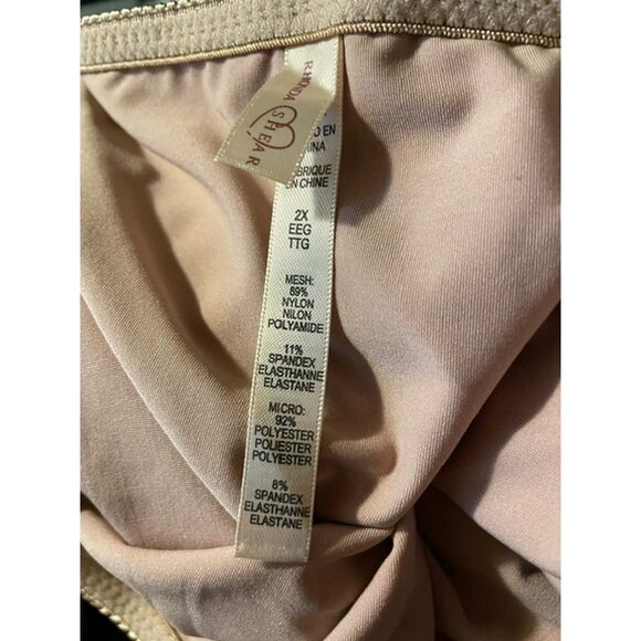 Rhonda Shear Jacquard Smoothing Brief 2 Pack 2X - Picture 4 of 7